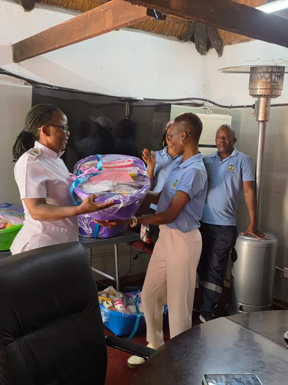 Baby hamper donations from the AOT community
